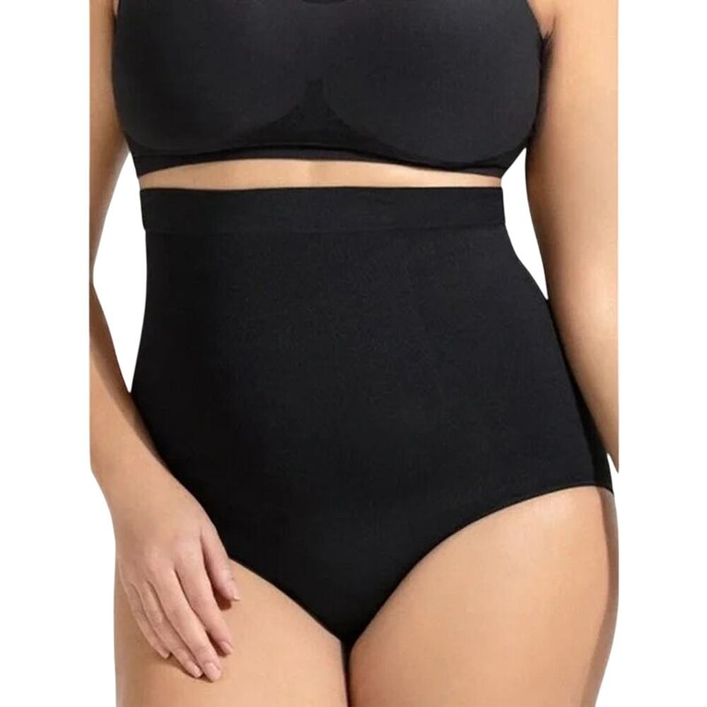 SHAPERMINT NIP $40 All Day Every Day High-Waisted Shaper Panty BLACK Size M/L